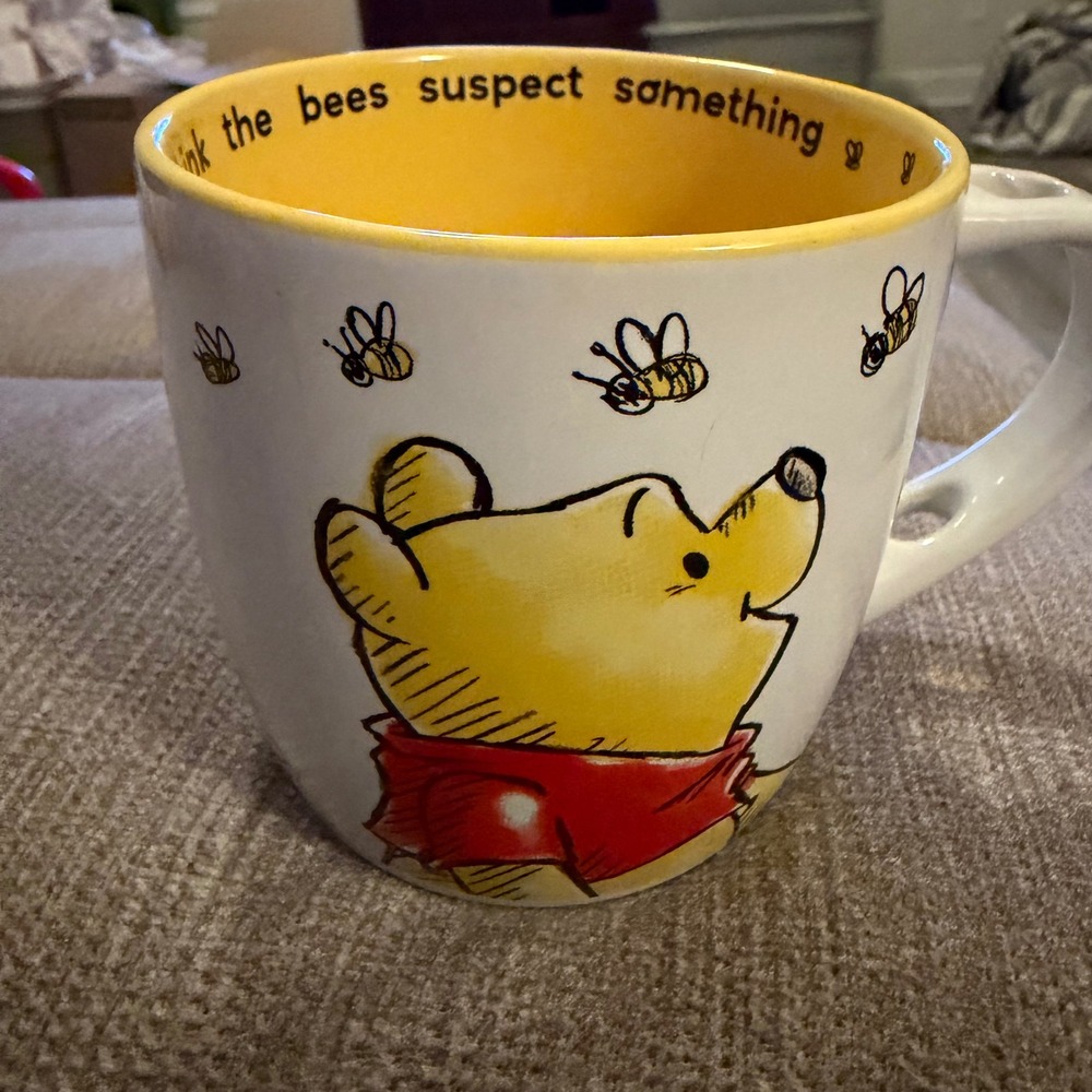 Disney Winnie the Pooh Bees Suspect Something Ceramic Coffee Mug Zrike Brands